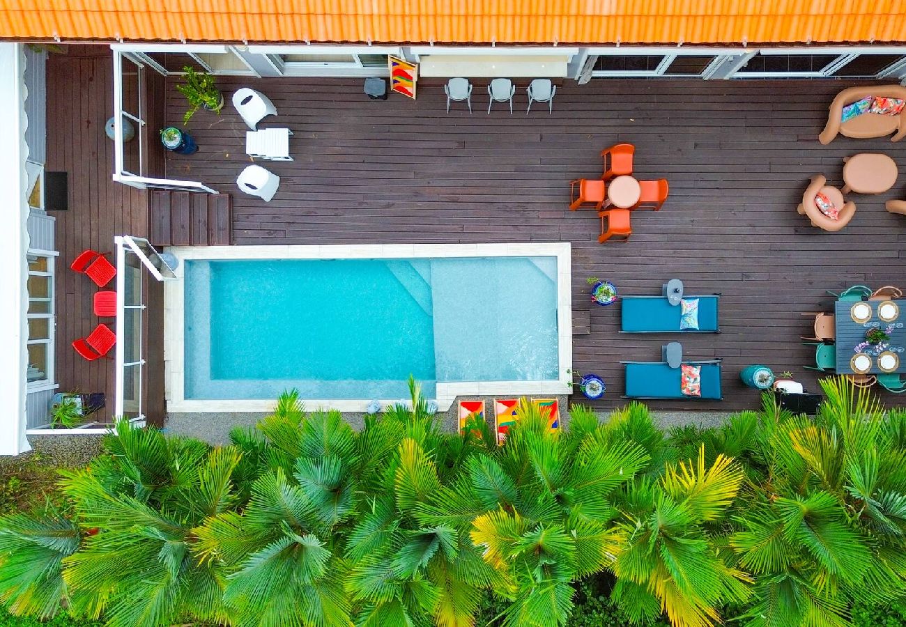 Villa in Le Lamentin - Villa Palmiers Rouges - Private Pool 